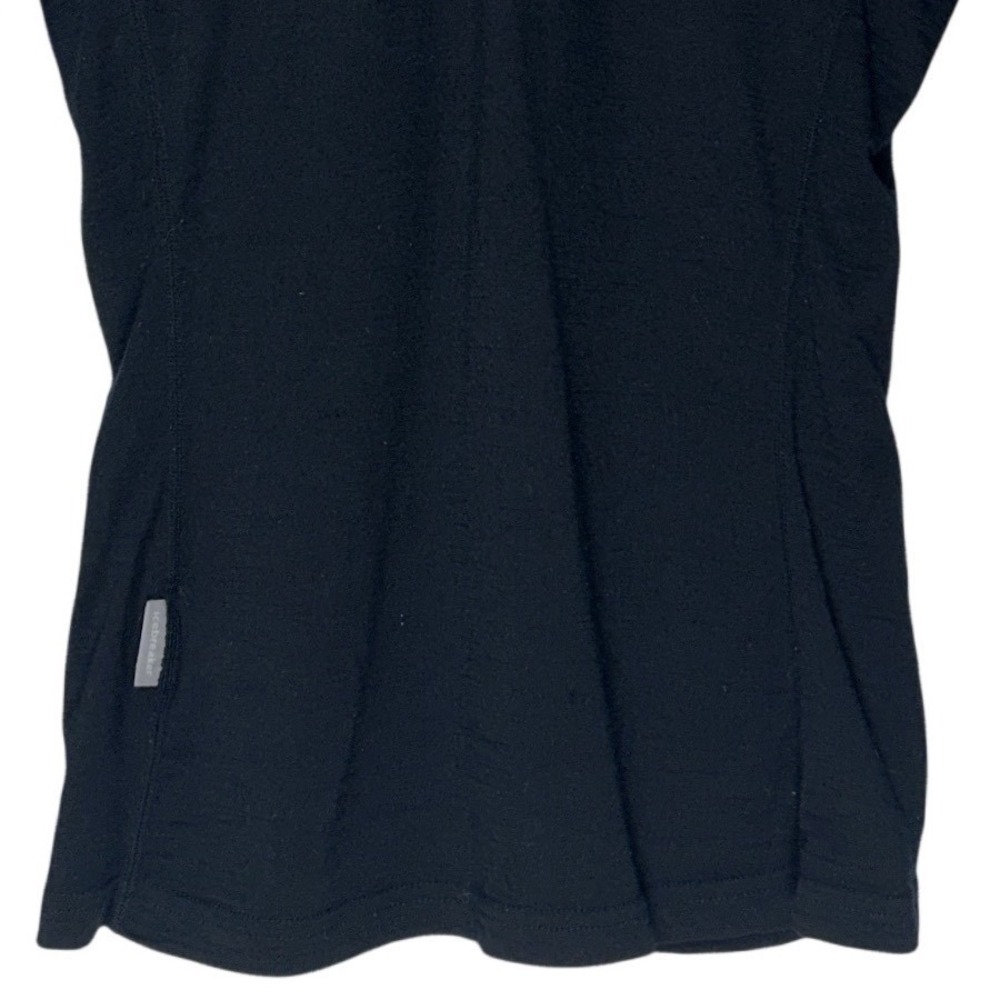 Icebreaker Pure Merino‎ Wool Bodyfit 200 1/4 Zip Base Layer Top Black Slim Fit S - Picture 7 of 13